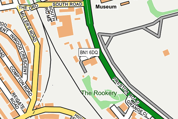 BN1 6DQ map - OS OpenMap – Local (Ordnance Survey) BN1 6DQ map - OS OpenMap – Local (Ordnance Survey)
