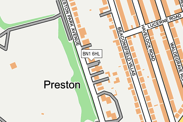 BN1 6HL map - OS OpenMap – Local (Ordnance Survey) BN1 6HL map - OS OpenMap – Local (Ordnance Survey)