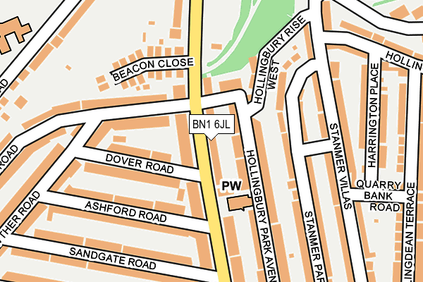 BN1 6JL map - OS OpenMap – Local (Ordnance Survey) BN1 6JL map - OS OpenMap – Local (Ordnance Survey)