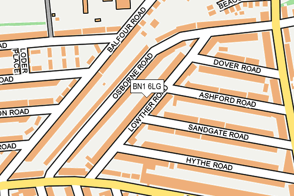 BN1 6LG map - OS OpenMap – Local (Ordnance Survey) BN1 6LG map - OS OpenMap – Local (Ordnance Survey)