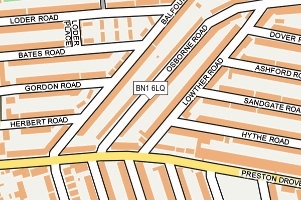 BN1 6LQ map - OS OpenMap – Local (Ordnance Survey) BN1 6LQ map - OS OpenMap – Local (Ordnance Survey)