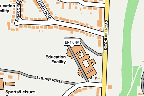 BN1 6NP map - OS OpenMap – Local (Ordnance Survey) BN1 6NP map - OS OpenMap – Local (Ordnance Survey)