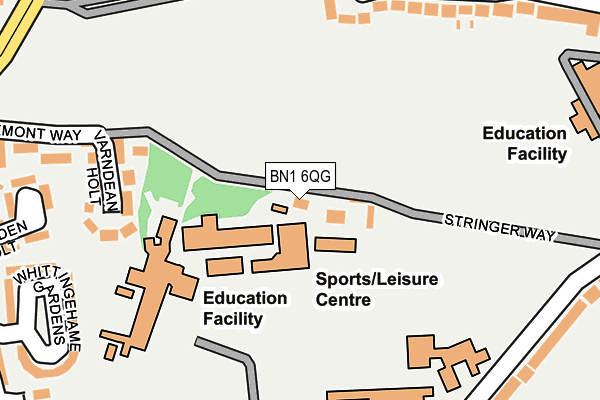 BN1 6QG map - OS OpenMap – Local (Ordnance Survey) BN1 6QG map - OS OpenMap – Local (Ordnance Survey)