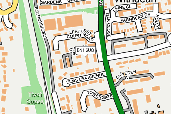 BN1 6UQ map - OS OpenMap – Local (Ordnance Survey) BN1 6UQ map - OS OpenMap – Local (Ordnance Survey)
