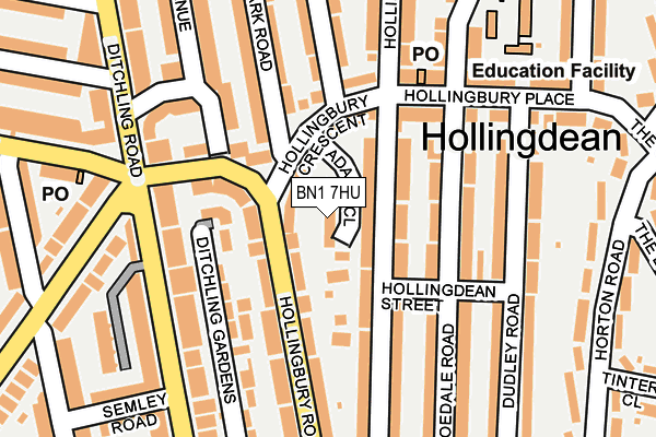 BN1 7HU map - OS OpenMap – Local (Ordnance Survey) BN1 7HU map - OS OpenMap – Local (Ordnance Survey)