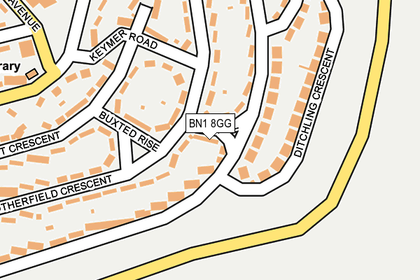 BN1 8GG map - OS OpenMap – Local (Ordnance Survey) BN1 8GG map - OS OpenMap – Local (Ordnance Survey)