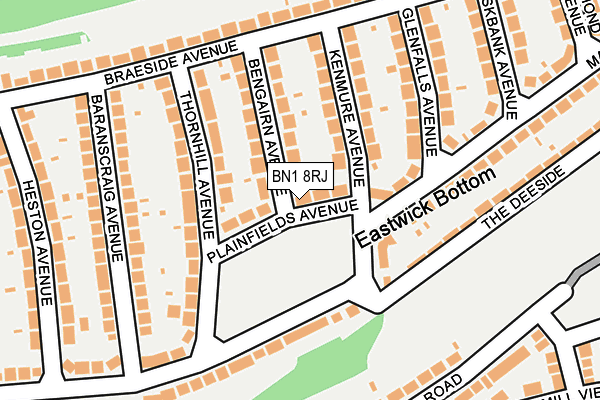 BN1 8RJ map - OS OpenMap – Local (Ordnance Survey) BN1 8RJ map - OS OpenMap – Local (Ordnance Survey)