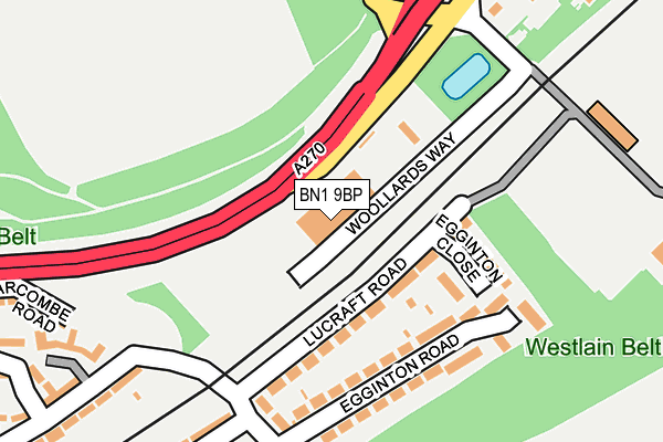BN1 9BP map - OS OpenMap – Local (Ordnance Survey) BN1 9BP map - OS OpenMap – Local (Ordnance Survey)