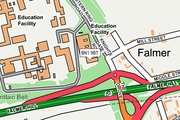BN1 9BT map - OS OpenMap – Local (Ordnance Survey) BN1 9BT map - OS OpenMap – Local (Ordnance Survey)