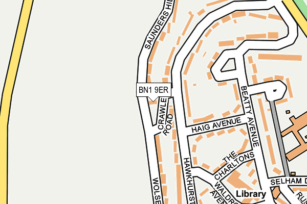 BN1 9ER map - OS OpenMap – Local (Ordnance Survey) BN1 9ER map - OS OpenMap – Local (Ordnance Survey)