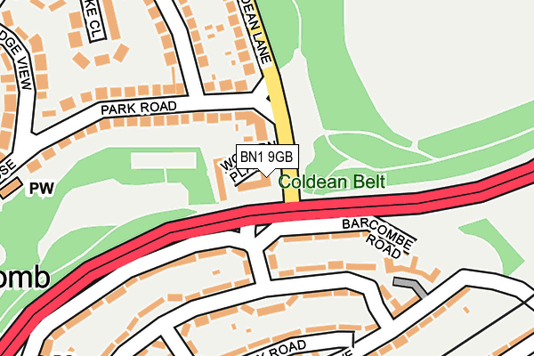 BN1 9GB map - OS OpenMap – Local (Ordnance Survey) BN1 9GB map - OS OpenMap – Local (Ordnance Survey)
