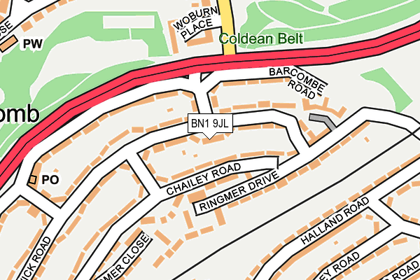 BN1 9JL map - OS OpenMap – Local (Ordnance Survey) BN1 9JL map - OS OpenMap – Local (Ordnance Survey)