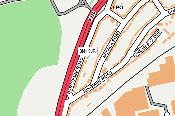 BN1 9JR map - OS OpenMap – Local (Ordnance Survey) BN1 9JR map - OS OpenMap – Local (Ordnance Survey)