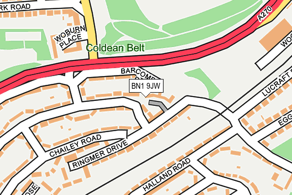 BN1 9JW map - OS OpenMap – Local (Ordnance Survey) BN1 9JW map - OS OpenMap – Local (Ordnance Survey)