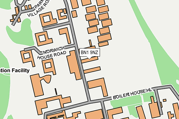BN1 9NZ map - OS OpenMap – Local (Ordnance Survey) BN1 9NZ map - OS OpenMap – Local (Ordnance Survey)