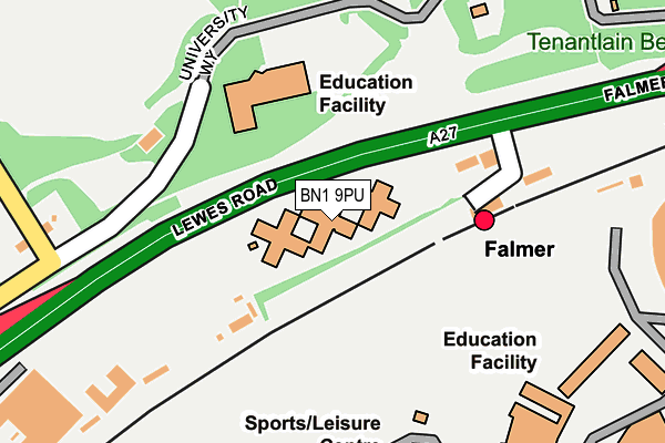 BN1 9PU map - OS OpenMap – Local (Ordnance Survey) BN1 9PU map - OS OpenMap – Local (Ordnance Survey)