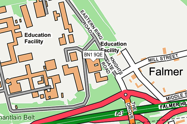 BN1 9QE map - OS OpenMap – Local (Ordnance Survey) BN1 9QE map - OS OpenMap – Local (Ordnance Survey)