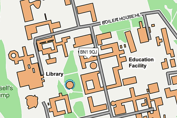 BN1 9QJ map - OS OpenMap – Local (Ordnance Survey) BN1 9QJ map - OS OpenMap – Local (Ordnance Survey)