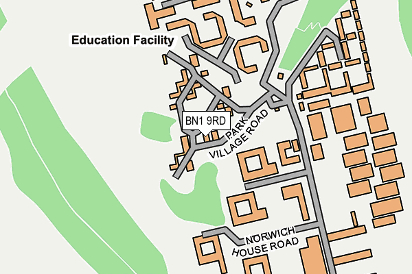 BN1 9RD map - OS OpenMap – Local (Ordnance Survey) BN1 9RD map - OS OpenMap – Local (Ordnance Survey)
