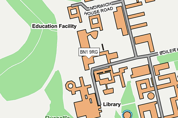 BN1 9RG map - OS OpenMap – Local (Ordnance Survey) BN1 9RG map - OS OpenMap – Local (Ordnance Survey)