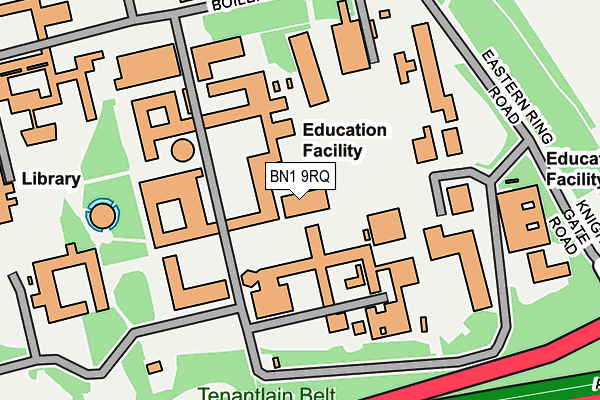 BN1 9RQ map - OS OpenMap – Local (Ordnance Survey) BN1 9RQ map - OS OpenMap – Local (Ordnance Survey)