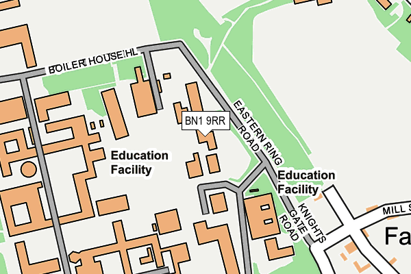 BN1 9RR map - OS OpenMap – Local (Ordnance Survey) BN1 9RR map - OS OpenMap – Local (Ordnance Survey)