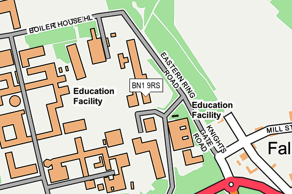 BN1 9RS map - OS OpenMap – Local (Ordnance Survey) BN1 9RS map - OS OpenMap – Local (Ordnance Survey)