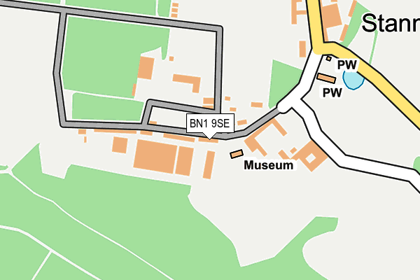 BN1 9SE map - OS OpenMap – Local (Ordnance Survey) BN1 9SE map - OS OpenMap – Local (Ordnance Survey)