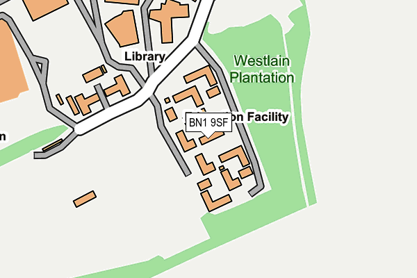 BN1 9SF map - OS OpenMap – Local (Ordnance Survey) BN1 9SF map - OS OpenMap – Local (Ordnance Survey)
