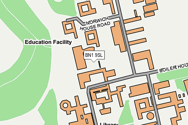 BN1 9SL map - OS OpenMap – Local (Ordnance Survey) BN1 9SL map - OS OpenMap – Local (Ordnance Survey)
