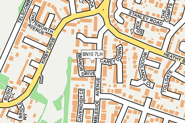 BN10 7LH map - OS OpenMap – Local (Ordnance Survey) BN10 7LH map - OS OpenMap – Local (Ordnance Survey)