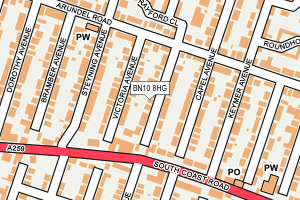 BN10 8HG map - OS OpenMap – Local (Ordnance Survey) BN10 8HG map - OS OpenMap – Local (Ordnance Survey)