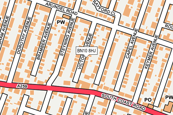 BN10 8HJ map - OS OpenMap – Local (Ordnance Survey) BN10 8HJ map - OS OpenMap – Local (Ordnance Survey)