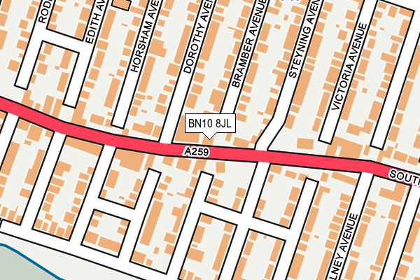 BN10 8JL map - OS OpenMap – Local (Ordnance Survey) BN10 8JL map - OS OpenMap – Local (Ordnance Survey)