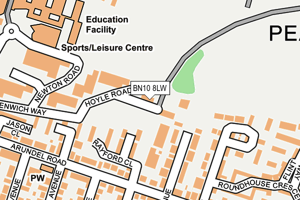 BN10 8LW map - OS OpenMap – Local (Ordnance Survey) BN10 8LW map - OS OpenMap – Local (Ordnance Survey)