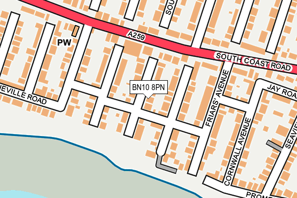 BN10 8PN map - OS OpenMap – Local (Ordnance Survey)