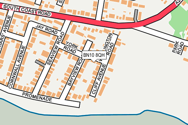 BN10 8QH map - OS OpenMap – Local (Ordnance Survey)