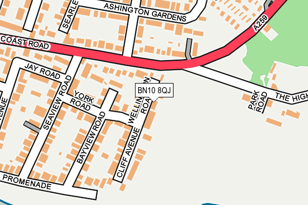 BN10 8QJ map - OS OpenMap – Local (Ordnance Survey) BN10 8QJ map - OS OpenMap – Local (Ordnance Survey)