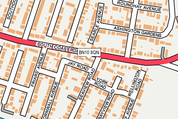 BN10 8QN map - OS OpenMap – Local (Ordnance Survey)