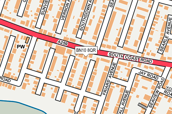 BN10 8QR map - OS OpenMap – Local (Ordnance Survey) BN10 8QR map - OS OpenMap – Local (Ordnance Survey)