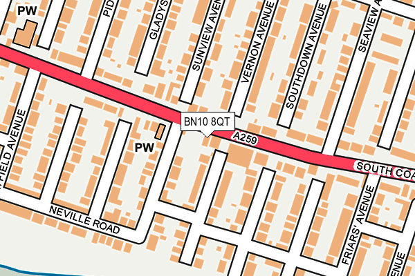 BN10 8QT map - OS OpenMap – Local (Ordnance Survey) BN10 8QT map - OS OpenMap – Local (Ordnance Survey)