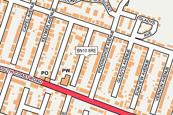 BN10 8RE map - OS OpenMap – Local (Ordnance Survey) BN10 8RE map - OS OpenMap – Local (Ordnance Survey)