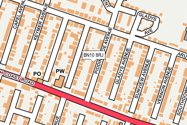 BN10 8RJ map - OS OpenMap – Local (Ordnance Survey) BN10 8RJ map - OS OpenMap – Local (Ordnance Survey)