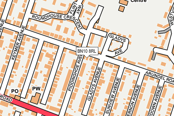 BN10 8RL map - OS OpenMap – Local (Ordnance Survey) BN10 8RL map - OS OpenMap – Local (Ordnance Survey)