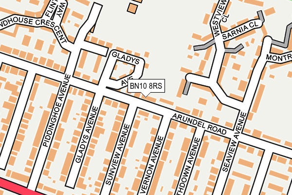 BN10 8RS map - OS OpenMap – Local (Ordnance Survey) BN10 8RS map - OS OpenMap – Local (Ordnance Survey)