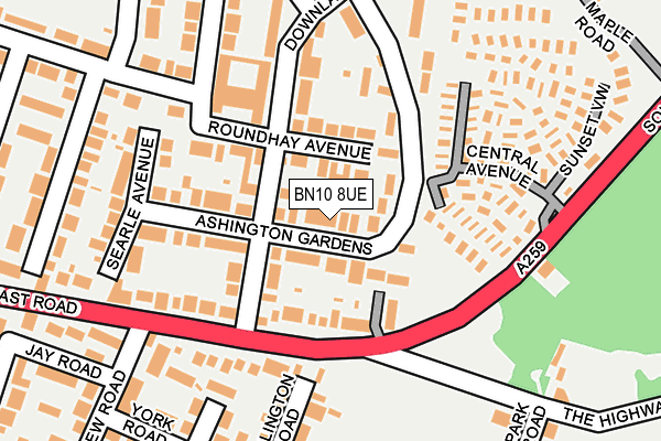 BN10 8UE map - OS OpenMap – Local (Ordnance Survey) BN10 8UE map - OS OpenMap – Local (Ordnance Survey)