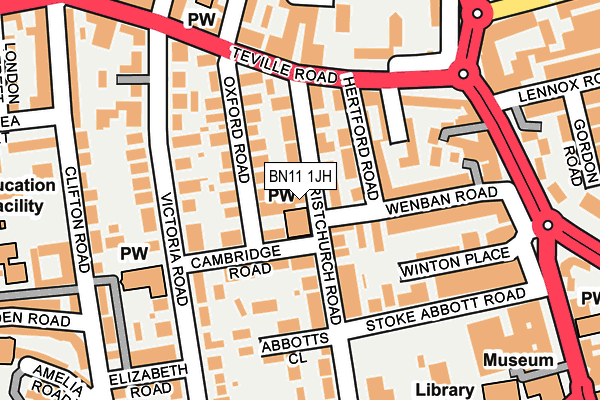 BN11 1JH map - OS OpenMap – Local (Ordnance Survey) BN11 1JH map - OS OpenMap – Local (Ordnance Survey)