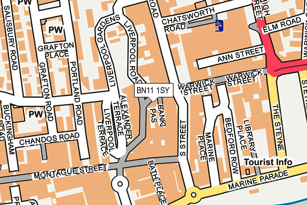 BN11 1SY map - OS OpenMap – Local (Ordnance Survey) BN11 1SY map - OS OpenMap – Local (Ordnance Survey)