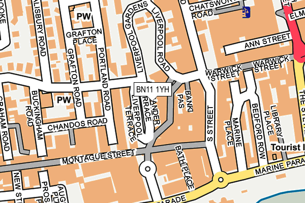 BN11 1YH map - OS OpenMap – Local (Ordnance Survey) BN11 1YH map - OS OpenMap – Local (Ordnance Survey)