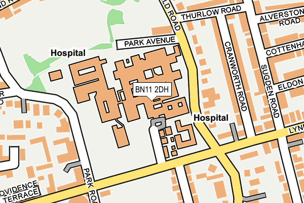 BN11 2DH map - OS OpenMap – Local (Ordnance Survey) BN11 2DH map - OS OpenMap – Local (Ordnance Survey)